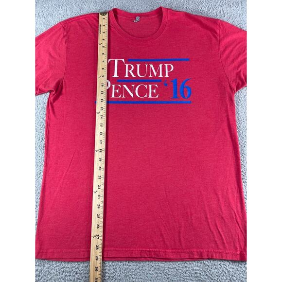 Trump Pence 2016 Shirt Mens XL Red Donald Mike Republican Politics Short Sleeve - Picture 6 of 10